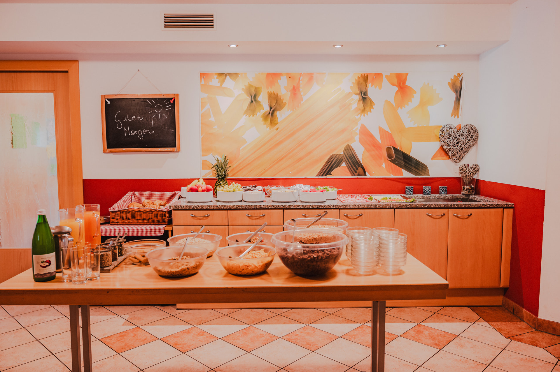 Extensive breakfast buffet at the Sonnenhof