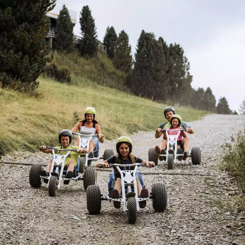 Mountain carts on the Plose near Brixen