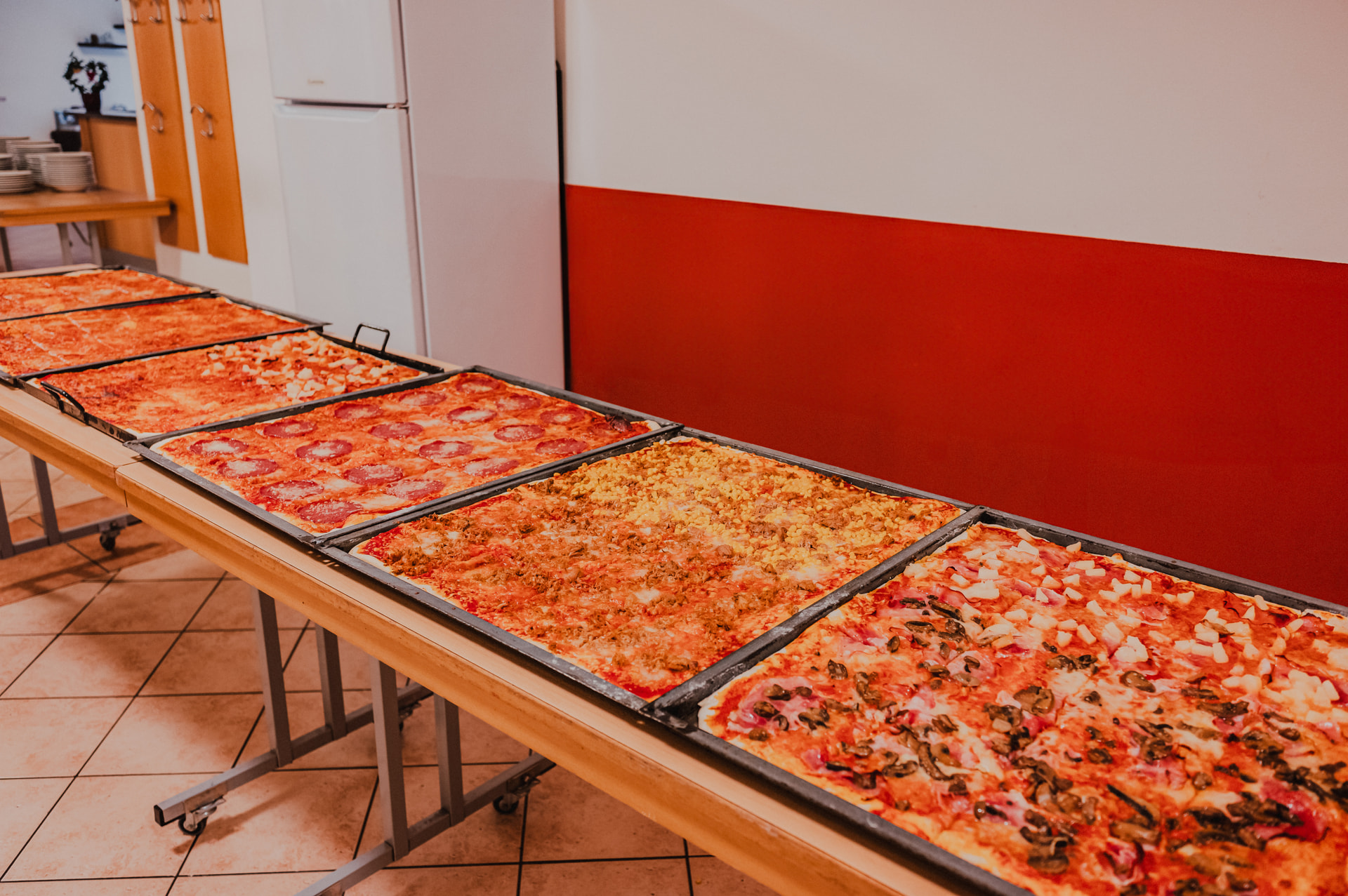 Homemade pizza at the Sonnenhof