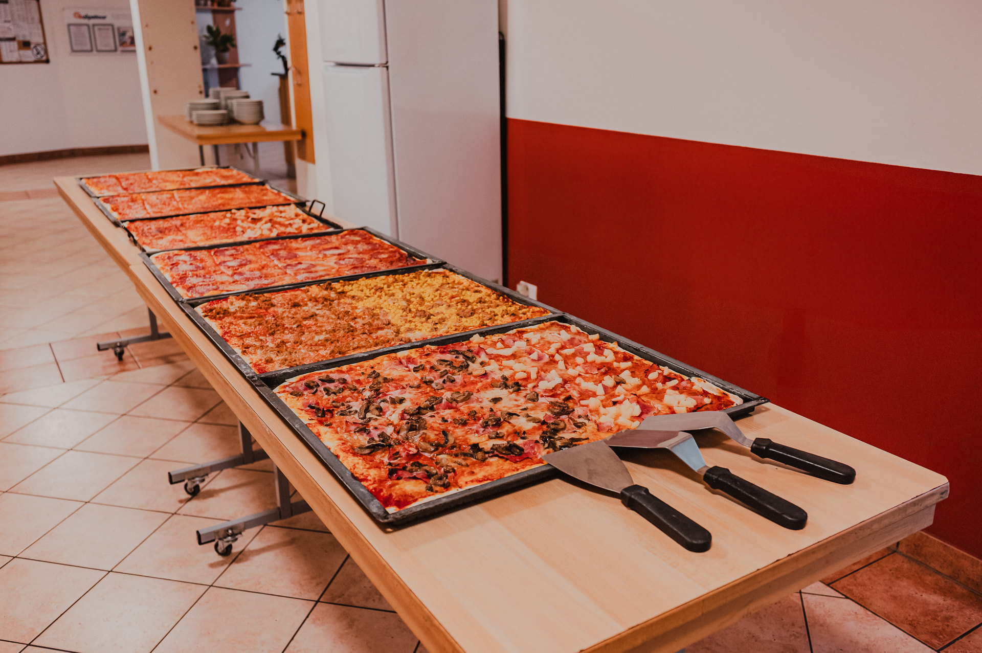 Homemade pizza at the Sonnenhof