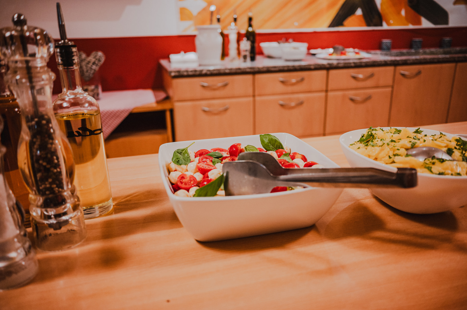 Lovingly arranged buffet at the Sonnenhof