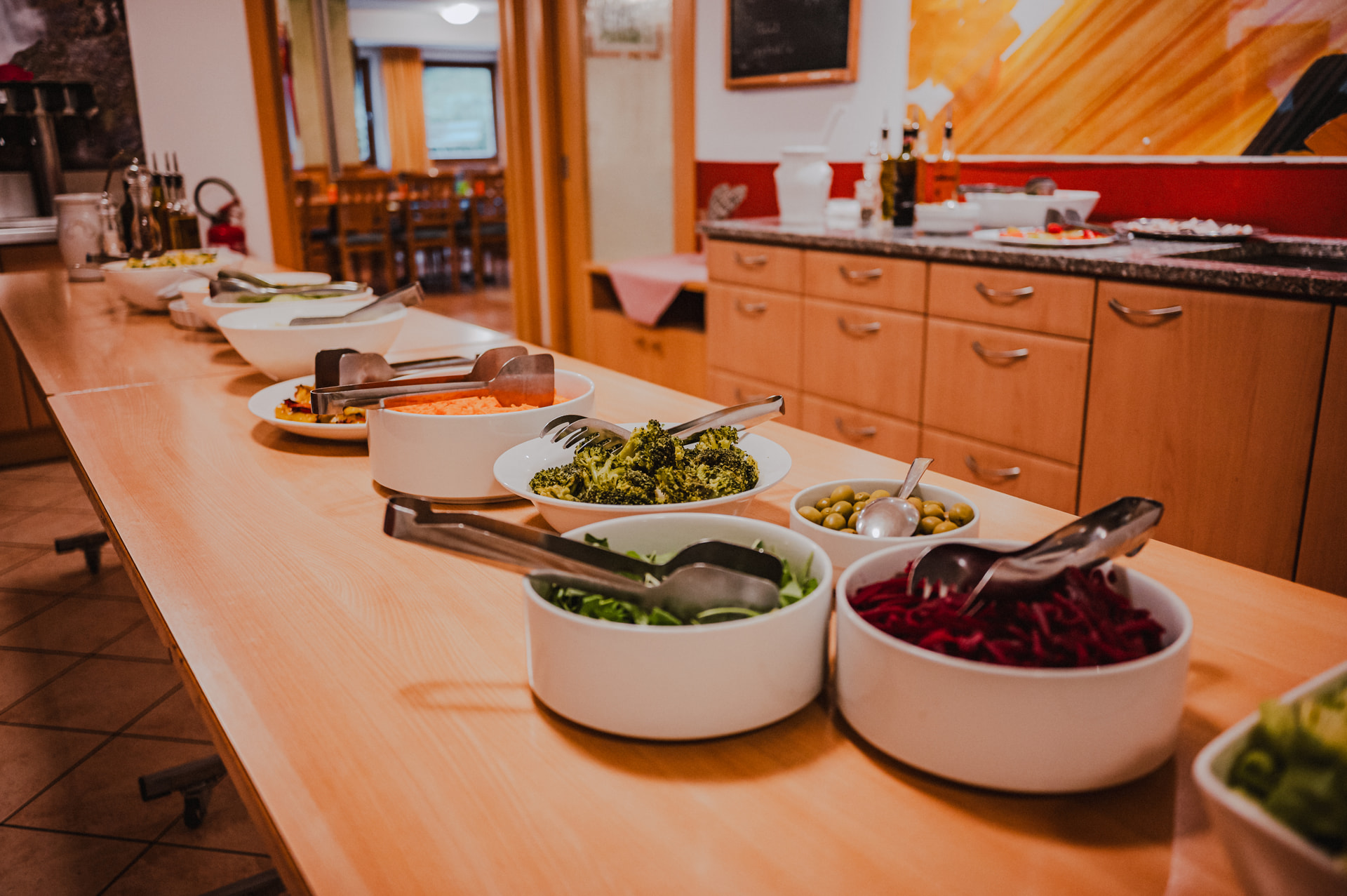Salatbuffet im Sonnenhof