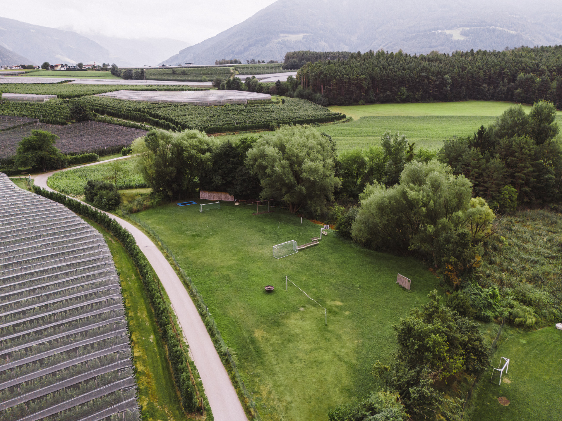 Close-up of the sports field at the Sonnenhof